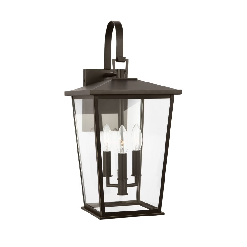 Generation GLO1403 Linton 3-lt 20" Tall Outdoor Wall Lantern - Antique Bronze