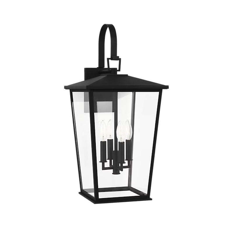 Generation GLO1424 Linton 4-lt 26" Tall Outdoor Wall Lantern - Textured Black