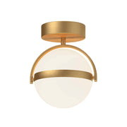 Alora FM301001-UNV Globo 1-lt 7" LED Flush Mount, Universal Voltag - Brushed Gold