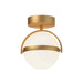 Alora FM301001 Globo 1-lt 7" LED Flush Mount - Brushed Gold