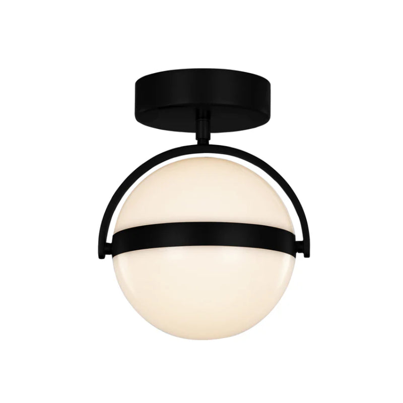 Alora FM301001-UNV Globo 1-lt 7" LED Flush Mount, Universal Voltag - Matte Black