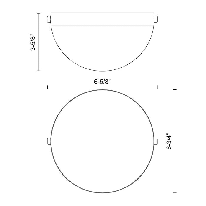 Alora WV301001 Globo 1-lt 7" LED Wall Sconce
