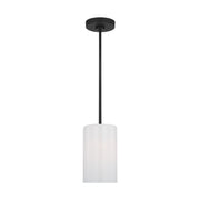 Generation GLP1001EN3 Rhett 1-lt 6" LED Pendant - Midnight Black