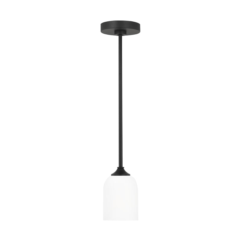 Generation GLP1021EN3 Emile 1-lt 4" LED Pendant - Midnight Black