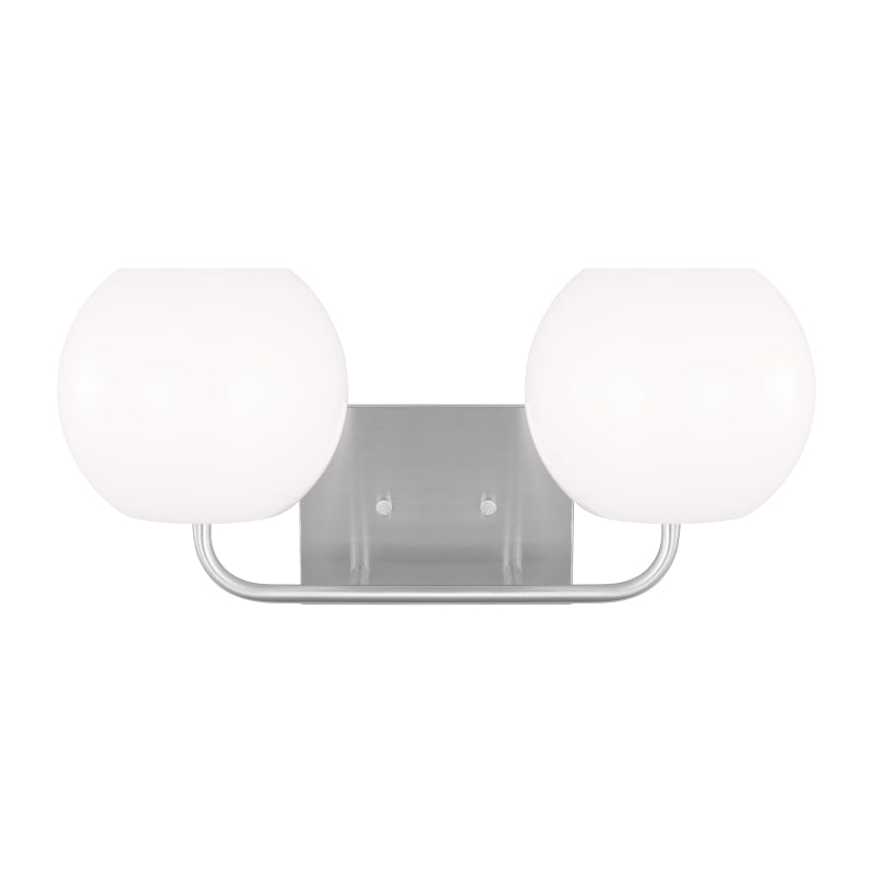 Generation GLV1012 Rory 2-lt 18" Bath Light - Brushed Steel