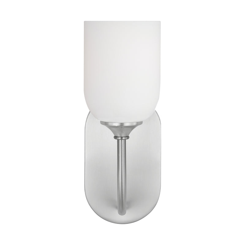 Generation GLV1021 Emile 1-lt 12" Tall Bath Light - Brushed Steel
