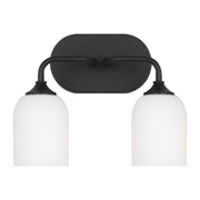 Generation GLV1022EN3 Emile 2-lt 13" LED Bath Light - Midnight Black
