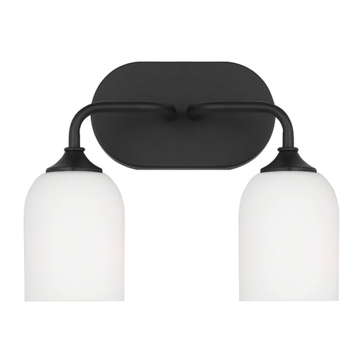 Generation GLV1022EN3 Emile 2-lt 13" LED Bath Light - Midnight Black