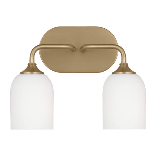 Generation GLV1022EN3 Emile 2-lt 13" LED Bath Light - Satin Brass