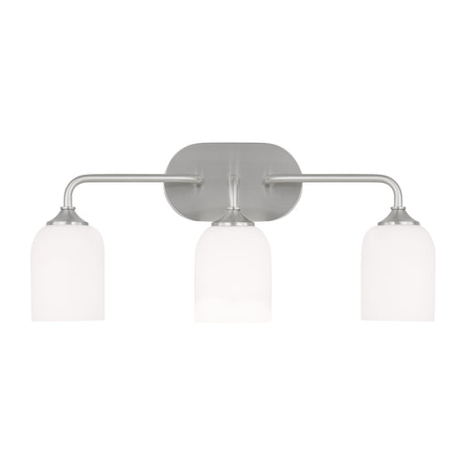 Generation GLV1023EN3 Emile 3-lt 22" LED Bath Light - Brushed Steel