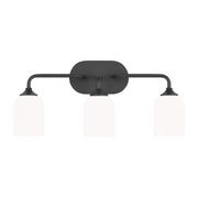 Generation GLV1023 Emile 3-lt 22" Bath Light - Midnight Black
