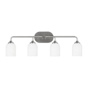 Generation GLV1024EN3 Emile 4-lt 31" LED Bath Light - Brushed Steel