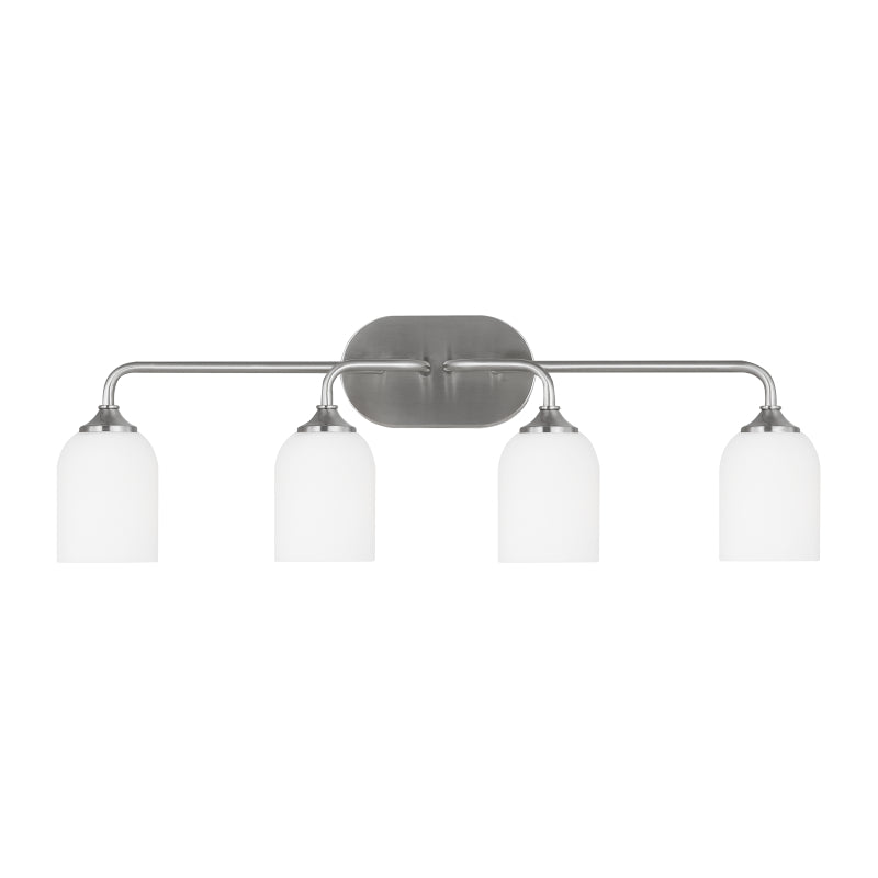 Generation GLV1024EN3 Emile 4-lt 31" LED Bath Light - Brushed Steel