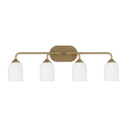 Generation GLV1024EN3 Emile 4-lt 31" LED Bath Light - Satin Brass