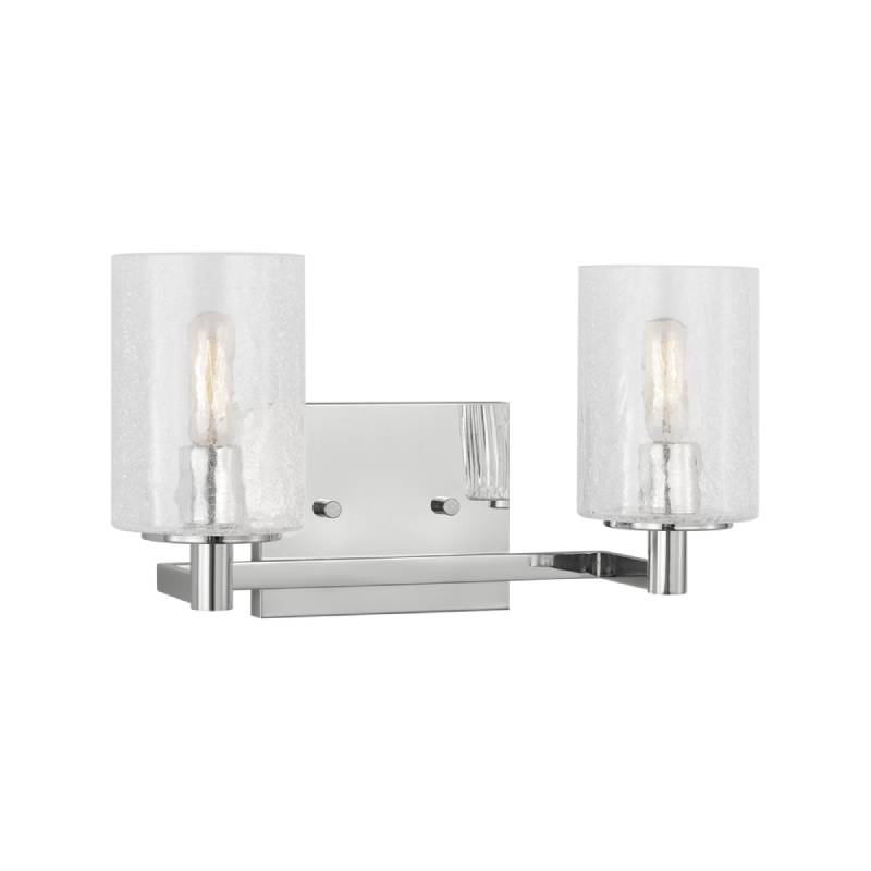 Sea Gull GLV1032 Parker 2-lt 14" Wall/Bath Sconce - Chrome