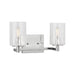 Sea Gull GLV1032EN Parker 2-lt 14" LED Wall/Bath Sconce - Chrome