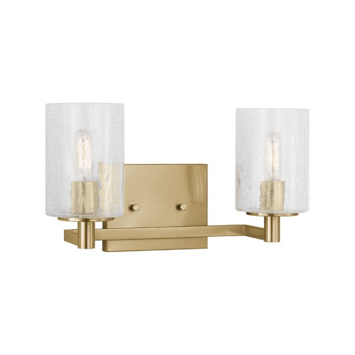Sea Gull GLV1032 Parker 2-lt 14" Wall/Bath Sconce - Satin Brass