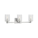 Sea Gull GLV1033EN Parker 3-lt 25" LED Wall/Bath Sconce - Brushed Steel
