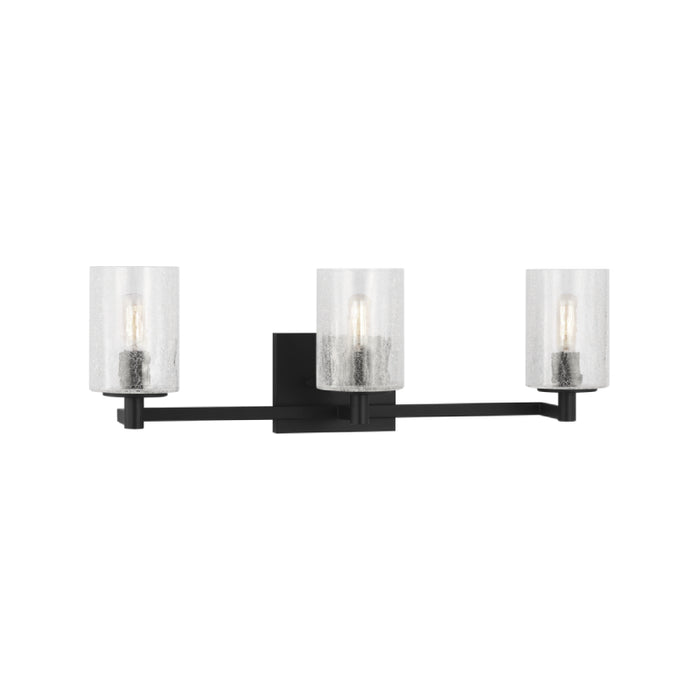 Sea Gull GLV1033EN Parker 3-lt 25" LED Wall/Bath Sconce - Midnight Black