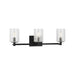 Sea Gull GLV1033EN Parker 3-lt 25" LED Wall/Bath Sconce - Midnight Black