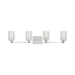 Sea Gull GLV1034EN Parker 4-lt 35" LED Wall/Bath Sconce - Chrome