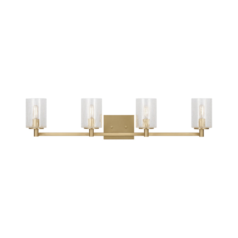 Sea Gull GLV1034EN Parker 4-lt 35" LED Wall/Bath Sconce - Satin Brass