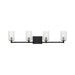 Sea Gull GLV1034 Parker 4-lt 35" Wall/Bath Sconce - Midnight Black