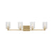 Sea Gull GLV1034 Parker 4-lt 35" Wall/Bath Sconce - Satin Brass
