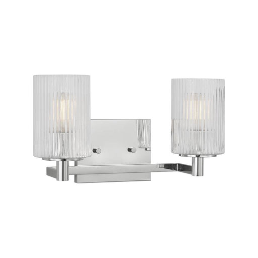Sea Gull GLV1042 Lando 2-lt 14" Wall/Bath Sconce - Chrome