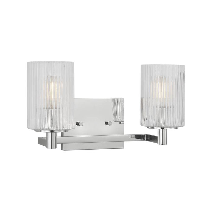 Sea Gull GLV1042 Lando 2-lt 14" Wall/Bath Sconce - Chrome