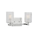 Sea Gull GLV1042EN Lando 2-lt 14" LED Wall/Bath Sconce - Chrome