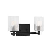 Sea Gull GLV1042EN Lando 2-lt 14" LED Wall/Bath Sconce - Midnight Black