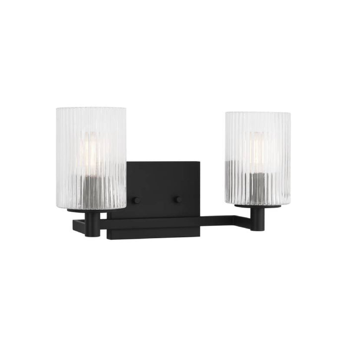 Sea Gull GLV1042EN Lando 2-lt 14" LED Wall/Bath Sconce - Midnight Black