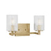 Sea Gull GLV1042 Lando 2-lt 14" Wall/Bath Sconce - Satin Brass