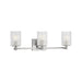 Sea Gull GLV1043 Lando 3-lt 25" Wall/Bath Sconce - Brushed Steel