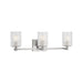 Sea Gull GLV1043EN Lando 3-lt 25" LED Wall/Bath Sconce - Brushed Steel
