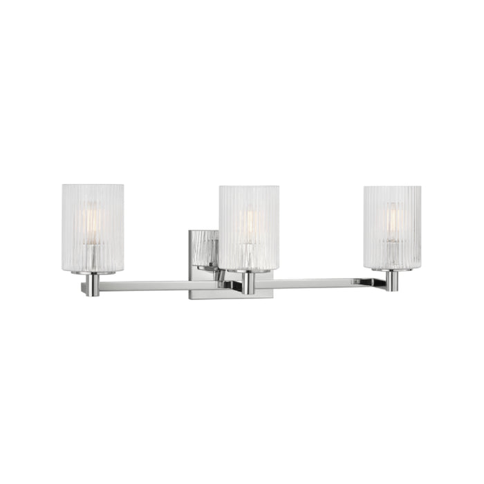 Sea Gull GLV1043EN Lando 3-lt 25" LED Wall/Bath Sconce - Chrome