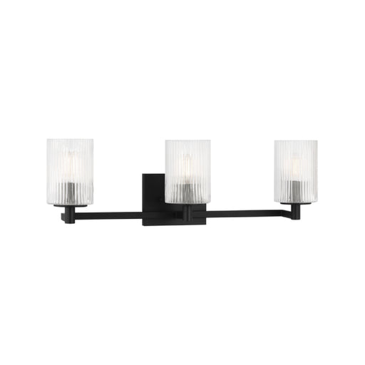 Sea Gull GLV1043EN Lando 3-lt 25" LED Wall/Bath Sconce - Midnight Black