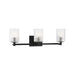 Sea Gull GLV1043 Lando 3-lt 25" Wall/Bath Sconce - Midnight Black