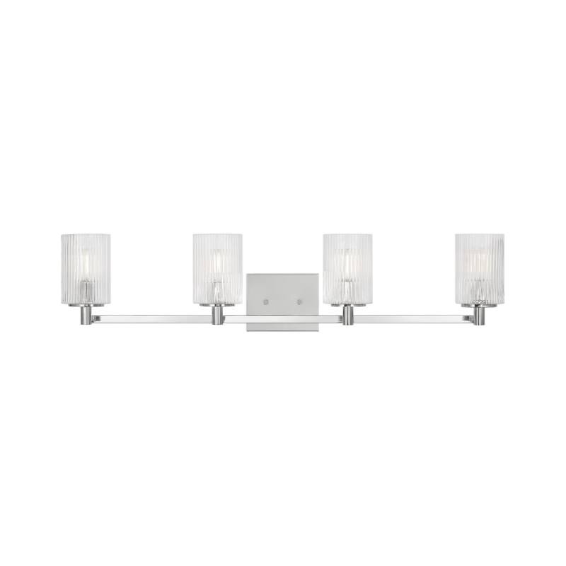 Sea Gull GLV1044 Lando 4-lt 35" Wall/Bath Sconce - Chrome
