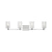 Sea Gull GLV1044 Lando 4-lt 35" Wall/Bath Sconce - Chrome