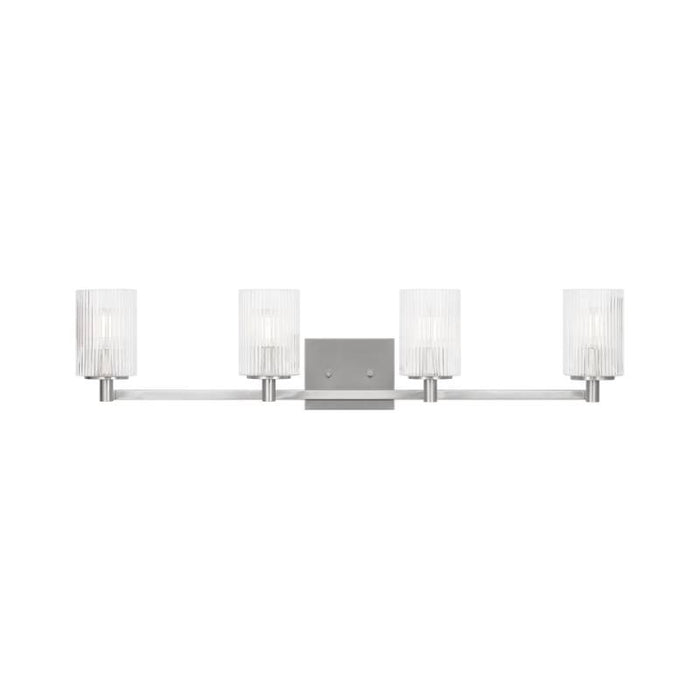 Sea Gull GLV1044EN Lando 4-lt 35" LED Wall/Bath Sconce - Brushed Steel