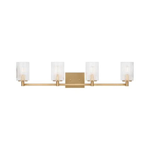 Sea Gull GLV1044EN Lando 4-lt 35" LED Wall/Bath Sconce - Satin Brass