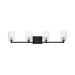 Sea Gull GLV1044 Lando 4-lt 35" Wall/Bath Sconce - Midnight Black