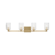 Sea Gull GLV1044 Lando 4-lt 35" Wall/Bath Sconce - Satin Brass