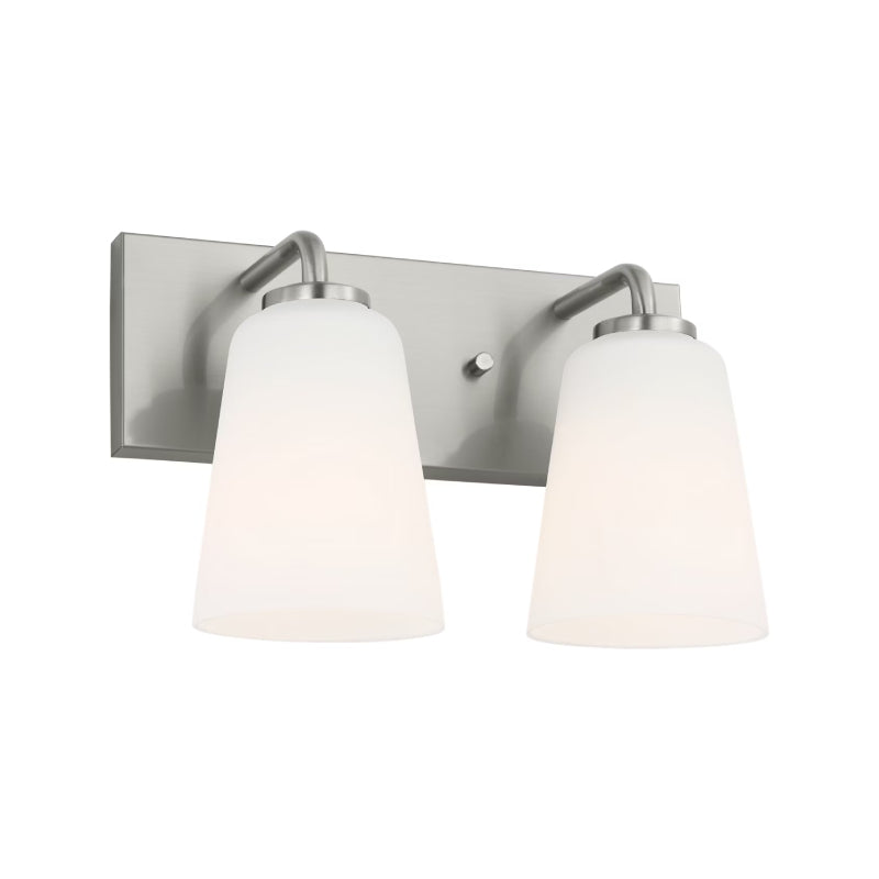 Generation GLV1052 Miles 2-lt 12" Bath Light - Brushed Nickel
