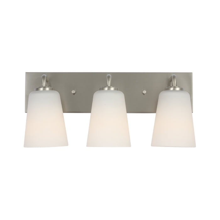 Generation GLV1053 Miles 3-lt 18" Large Vanity Light - Brushed Nickel