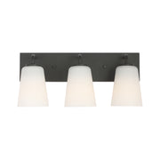Generation GLV1053 Miles 3-lt 18" LED Large Vanity Light - Midnight Black