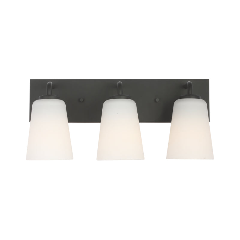 Generation GLV1053 Miles 3-lt 18" LED Large Vanity Light - Midnight Black
