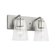 Generation GLV1062 Miles 2-lt 12" Bath Light - Brushed Nickel